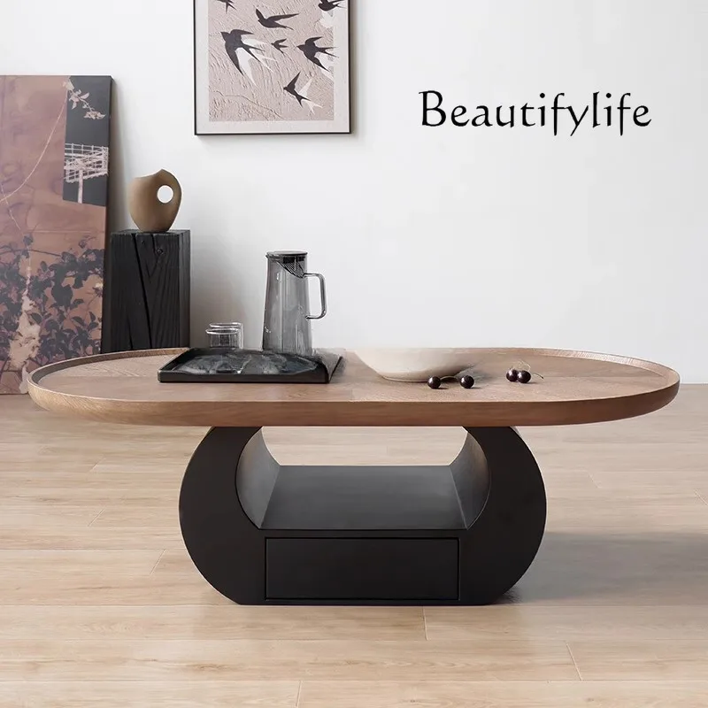 Coffee table premium design minimalist round arc edge modern retro living room home walnut medium and antique coffee table
Coffee table premium design minimalist round arc edge modern retro living room home walnut medium and antique coffee table