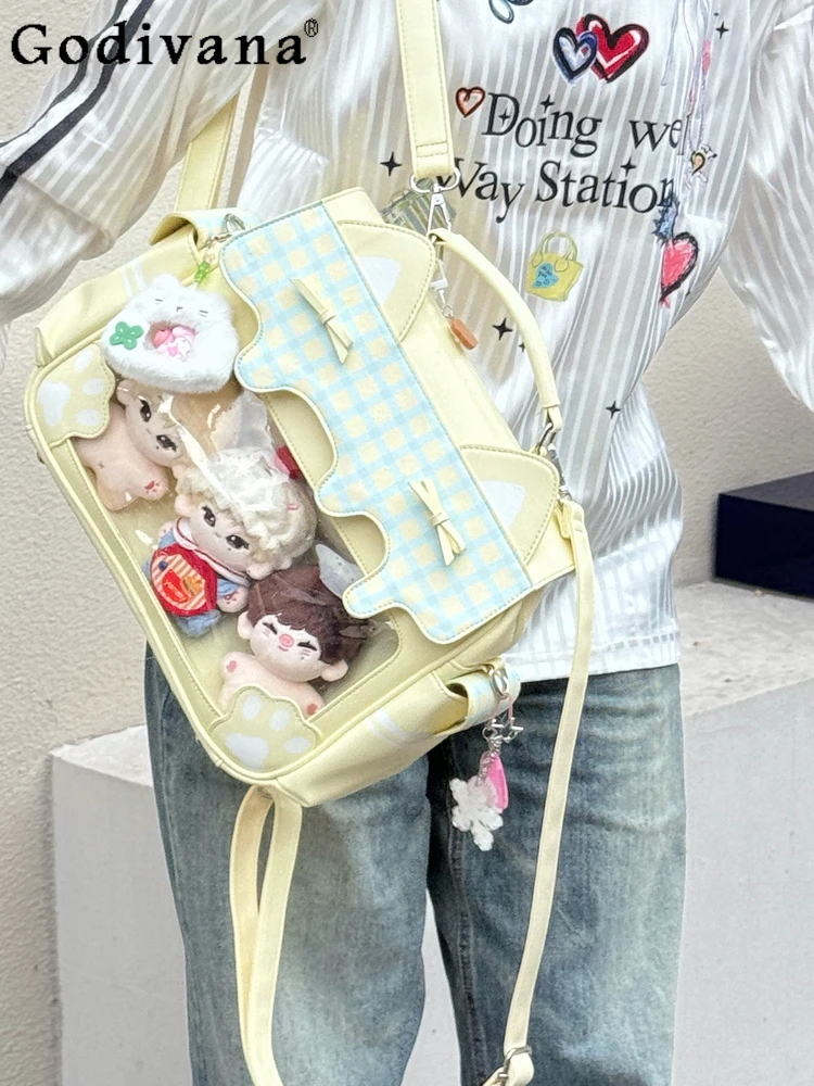 2D Academy Style Japanese Original Backpack Small Capacity Cute Doll Bag Sweet Girl Commuting Casual Versatile Backpack Pain Bag
2D Academy Style Japanese Original Backpack Small Capacity Cute Doll Bag Sweet Girl Commuting Casual Versatile Backpack Pain Bag