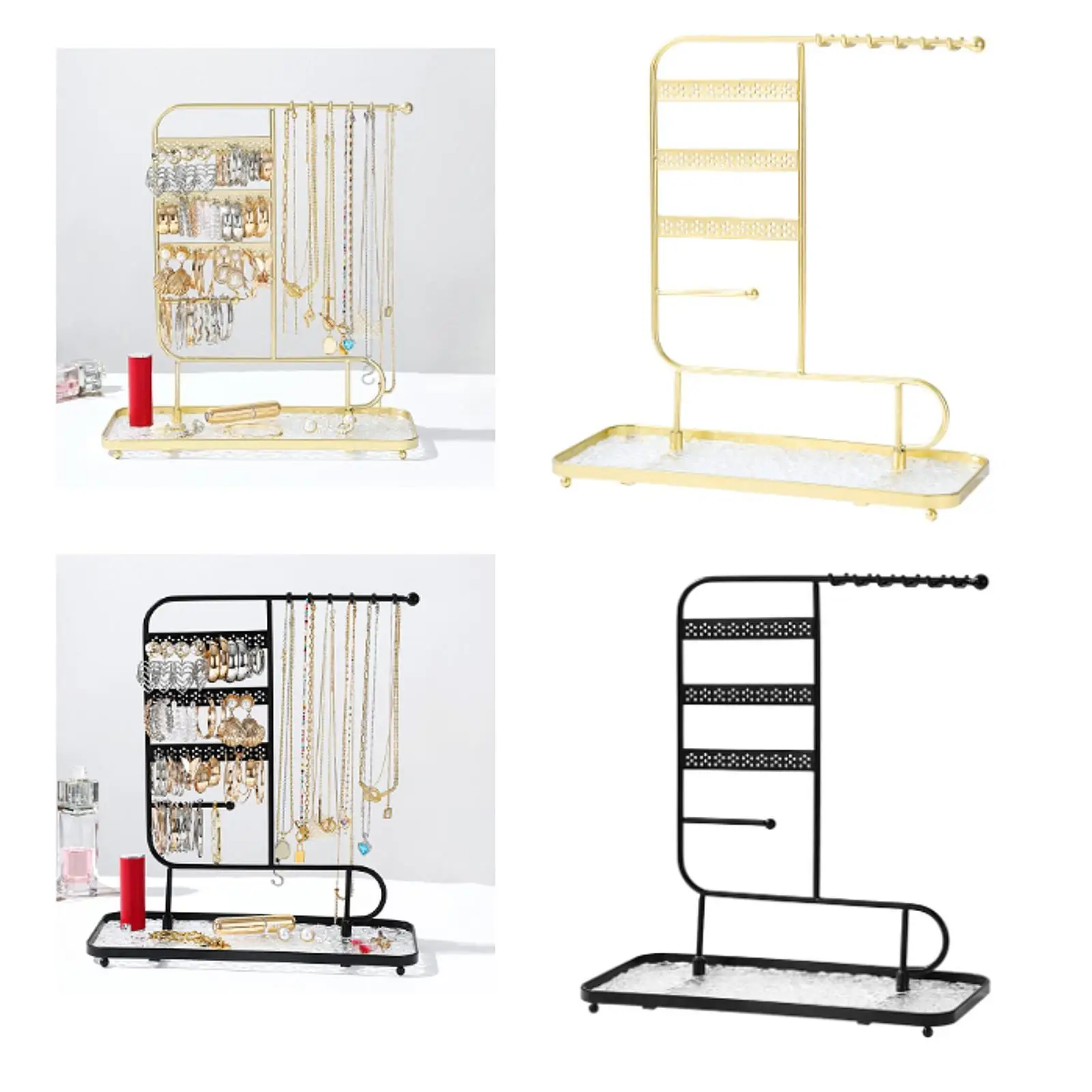 Metal Jewelry Holder Space Saving Large Capacity Jewellery Show Shelf for Holiday Gifts Living Room Lipsticks Shop Owners
Metal Jewelry Holder Space Saving Large Capacity Jewellery Show Shelf for Holiday Gifts Living Room Lipsticks Shop Owners