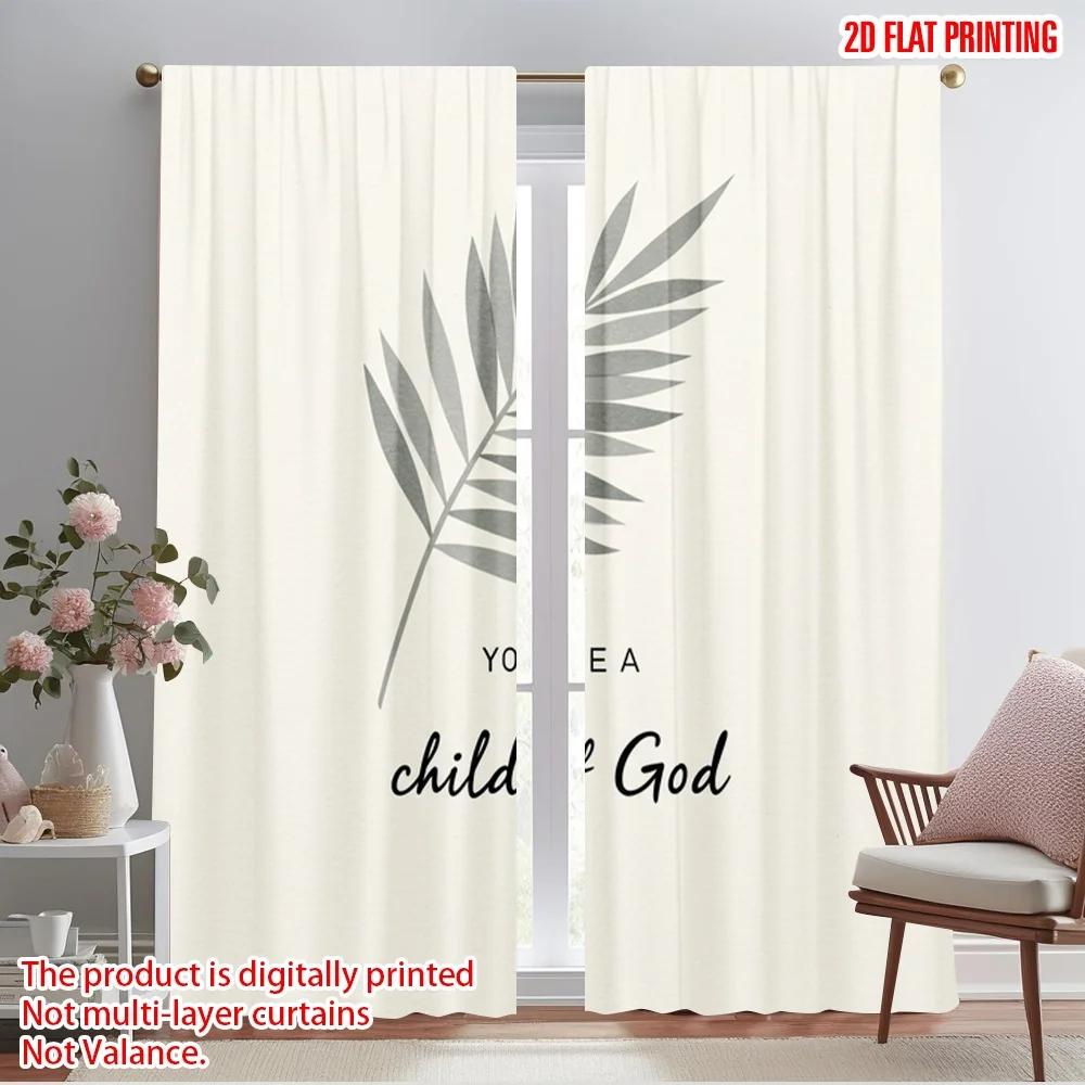 2pcs 2D flat printing Curtain God's Child Leaf 100% Polyester Fabric Without Electricity Seasonal Party & Holiday Decor Use for
2pcs 2D flat printing Curtain God's Child Leaf 100% Polyester Fabric Without Electricity Seasonal Party & Holiday Decor Use for
