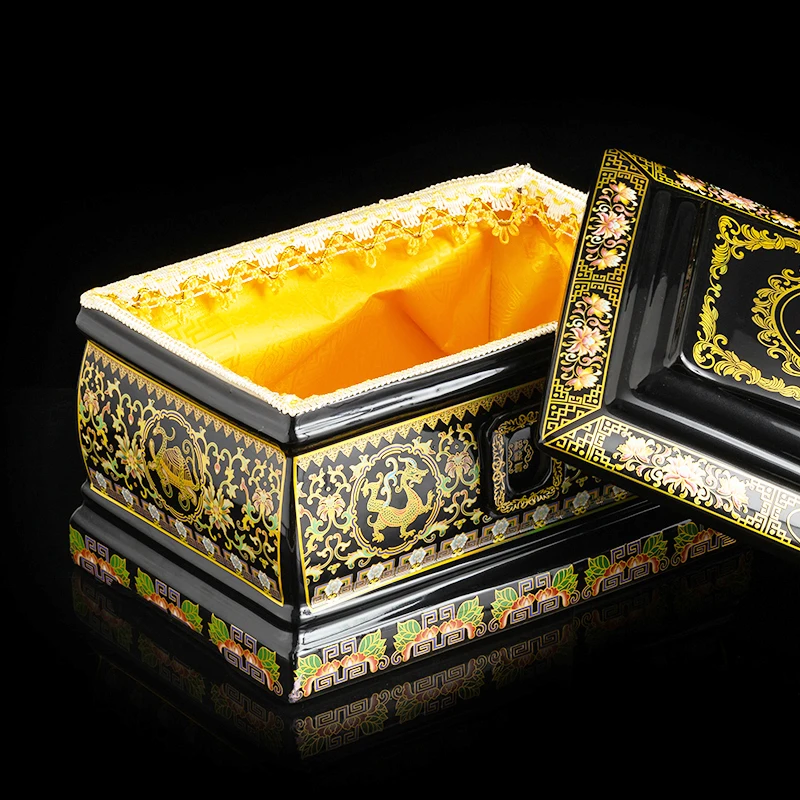 32 * 22 * 22CMHigh End Ceramic Ash Box Is Moisture- Proof and Gloomy Wood Urnsmall Coffin Material
32 * 22 * 22CMHigh End Ceramic Ash Box Is Moisture- Proof and Gloomy Wood Urnsmall Coffin Material