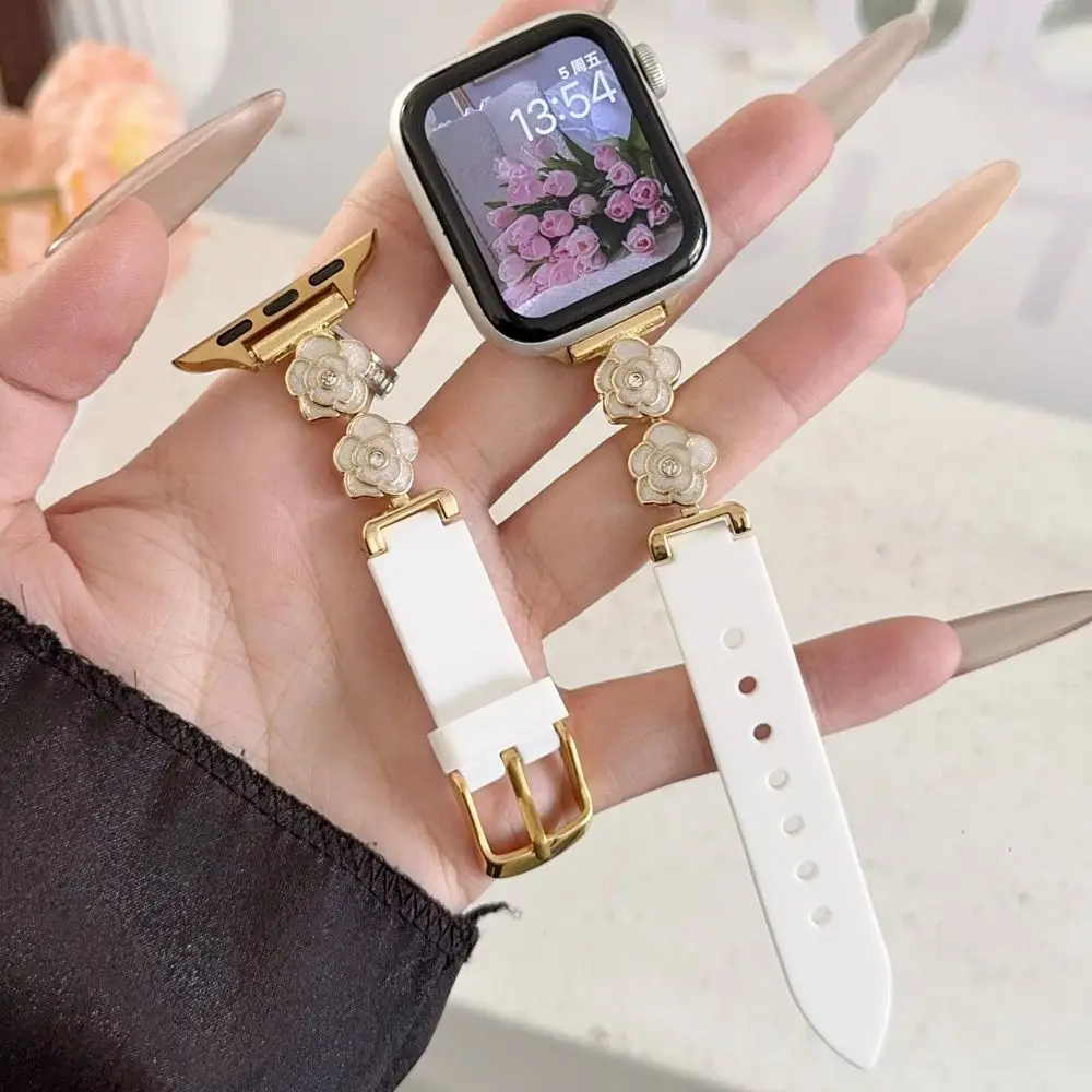 Силиконовый ремешок для Apple Watch Ultra Band 49 46 45 44 42 41 40 38 Ювелирные изделия Цветы Женский браслет Correa для iWatch 11 10 9 8 7 6
Силиконовый ремешок для Apple Watch Ultra Band 49 46 45 44 42 41 40 38 Ювелирные изделия Цветы Женский браслет Correa для iWatch 11 10 9 8 7 6