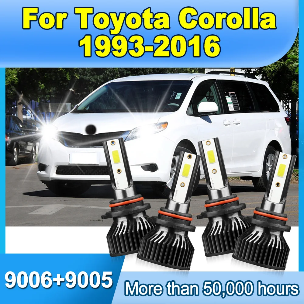 Car LED Headlight 6000K White High Low Beam Headlamp 30000LM 300W For Toyota Corolla 1993-2014 2015 2016 Plug and Play Car Light
Car LED Headlight 6000K White High Low Beam Headlamp 30000LM 300W For Toyota Corolla 1993-2014 2015 2016 Plug and Play Car Light