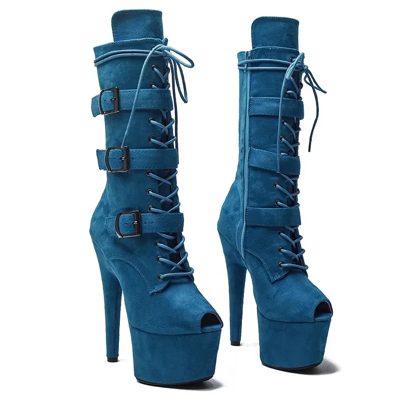 LAIJIANJINXIA New 17CM/7inches Suede Upper Modern Pole Dance Shoes High Heel Platform Sexy Nightclub Women's Boots 192
LAIJIANJINXIA New 17CM/7inches Suede Upper Modern Pole Dance Shoes High Heel Platform Sexy Nightclub Women's Boots 192