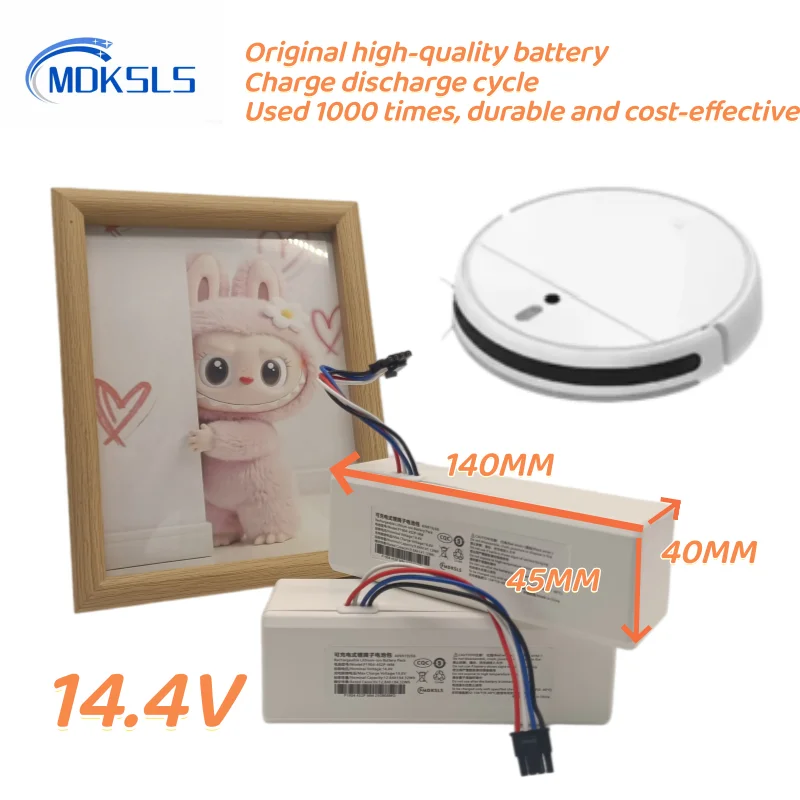NEW 14.4V 12800mah P1904-4S1P-MM Battery For Xiaomi Mijia 1C STYTJ01ZHM Robot Vacuum Mop Cleaner Accessories battery
NEW 14.4V 12800mah P1904-4S1P-MM Battery For Xiaomi Mijia 1C STYTJ01ZHM Robot Vacuum Mop Cleaner Accessories battery