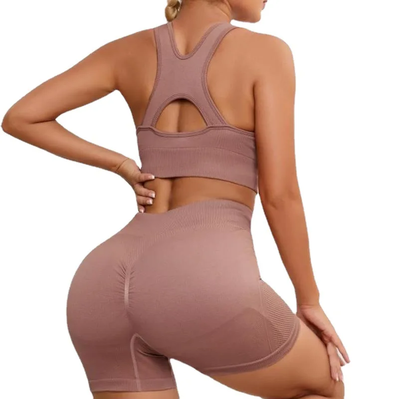 Women Yoga Shorts Sets Seamless Sports Suits Fitness Workout Clothes for Sportswear Sexy Crop Top Gym Wear Female
Women Yoga Shorts Sets Seamless Sports Suits Fitness Workout Clothes for Sportswear Sexy Crop Top Gym Wear Female