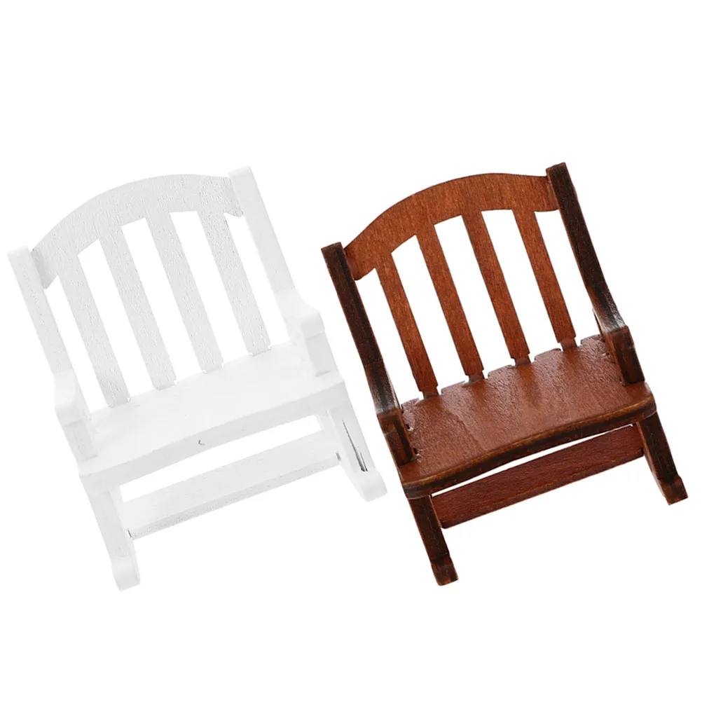 2Pcs Wooden Miniature Rocking Chair Mini House Decoration Accessories Miniature Furniture Ornament Home Scene Craft Supplies
2Pcs Wooden Miniature Rocking Chair Mini House Decoration Accessories Miniature Furniture Ornament Home Scene Craft Supplies