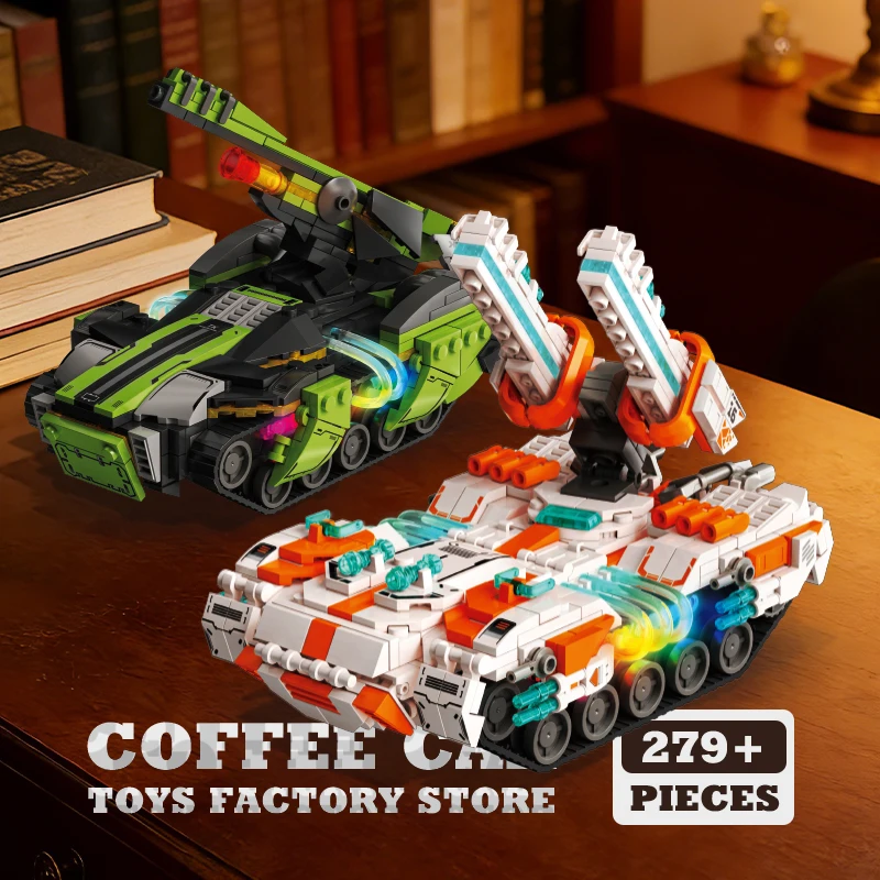 Sci-fi City Remote Control Tank Bricks Puzzle Toys 3 In 1 Cyberpunk Armored Car MOC Blocks Military Vehicle Building Model Gifts
Sci-fi City Remote Control Tank Bricks Puzzle Toys 3 In 1 Cyberpunk Armored Car MOC Blocks Military Vehicle Building Model Gifts