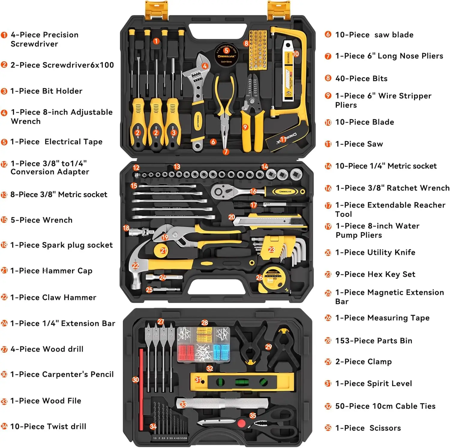 339 piece basic tool kit, household and car tool kit, men's universal household manual tool kit,
339 piece basic tool kit, household and car tool kit, men's universal household manual tool kit,