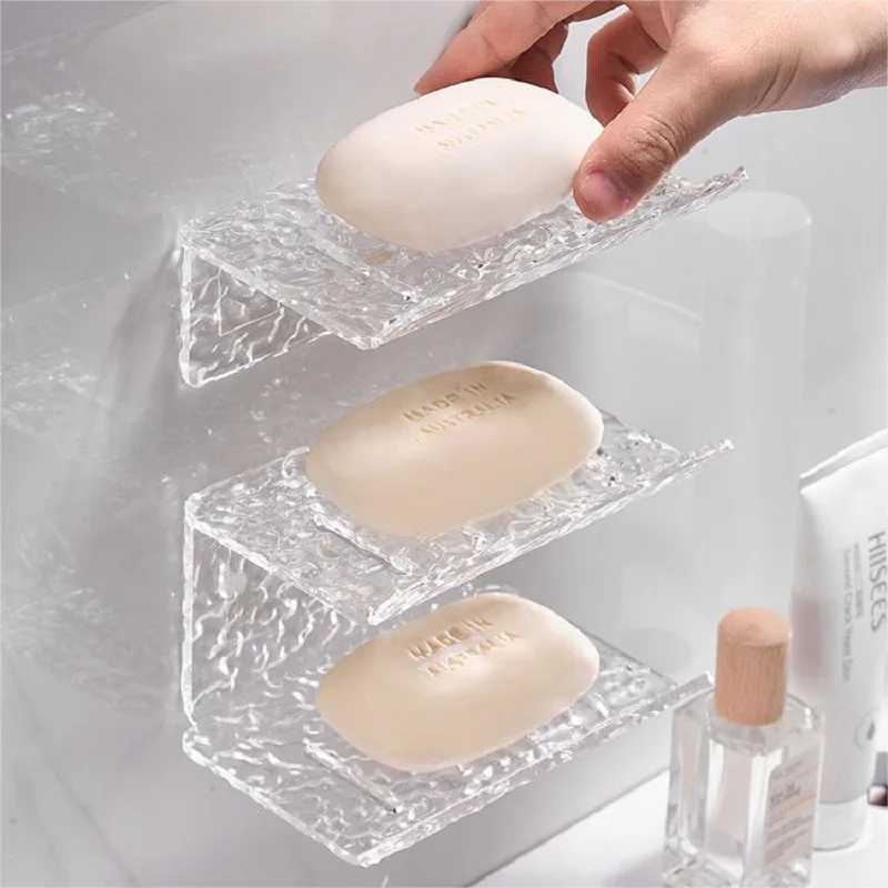 Acrylic Corrugated No-Punch Wall Mounted Shelf Bathroom Bathroom Soap Shampoo Shelf Home Light Luxury Bathroom Shelf
Acrylic Corrugated No-Punch Wall Mounted Shelf Bathroom Bathroom Soap Shampoo Shelf Home Light Luxury Bathroom Shelf