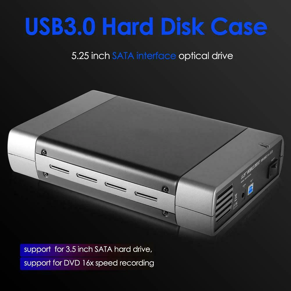 Корпус для жесткого диска USB 3.0, DVD, CD, внешний мобильный ящик для жесткого диска для 3,5-дюймового корпуса SATA, записывающее устройство для ПЗУ, вилка европейского стандарта-AA78
Корпус для жесткого диска USB 3.0, DVD, CD, внешний мобильный ящик для жесткого диска для 3,5-дюймового корпуса SATA, записывающее устройство для ПЗУ, вилка европейского стандарта-AA78