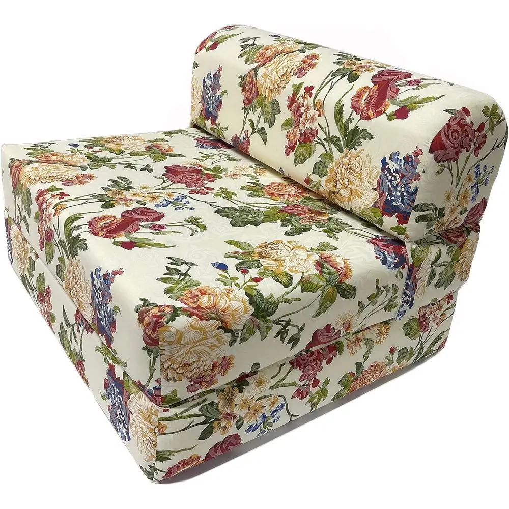 Folding Guest Bed with Roses Pattern, 70 x 32 x 6
Folding Guest Bed with Roses Pattern, 70 x 32 x 6
