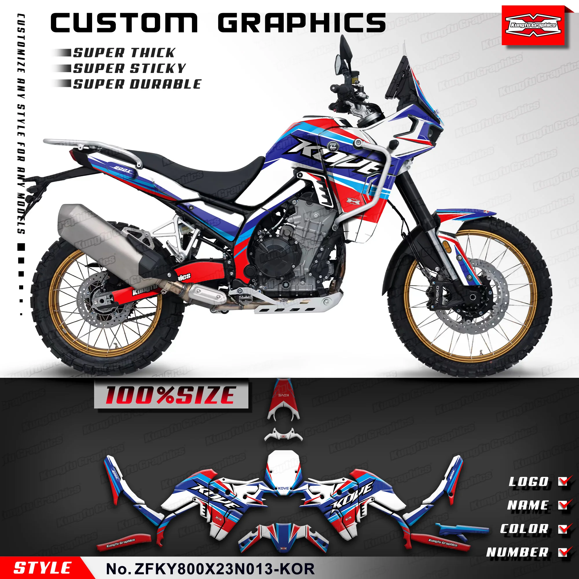 Виниловые наклейки KUNGFU GRAPHICS, полный комплект наклеек для KOVE 800X PRO 800X Rally/800X Travel/Touring Edition, восстановление
Виниловые наклейки KUNGFU GRAPHICS, полный комплект наклеек для KOVE 800X PRO 800X Rally/800X Travel/Touring Edition, восстановление