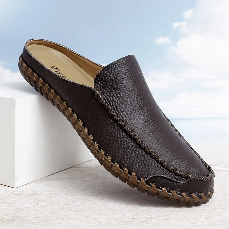 Мужские модные полуботинки из натуральной кожи, повседневная обувь высокого качества, мягкие лоферы, слипоны ручной работы, обувь для ходьбы, сандалии.
Мужские модные полуботинки из натуральной кожи, повседневная обувь высокого качества, мягкие лоферы, слипоны ручной работы, обувь для ходьбы, сандалии.