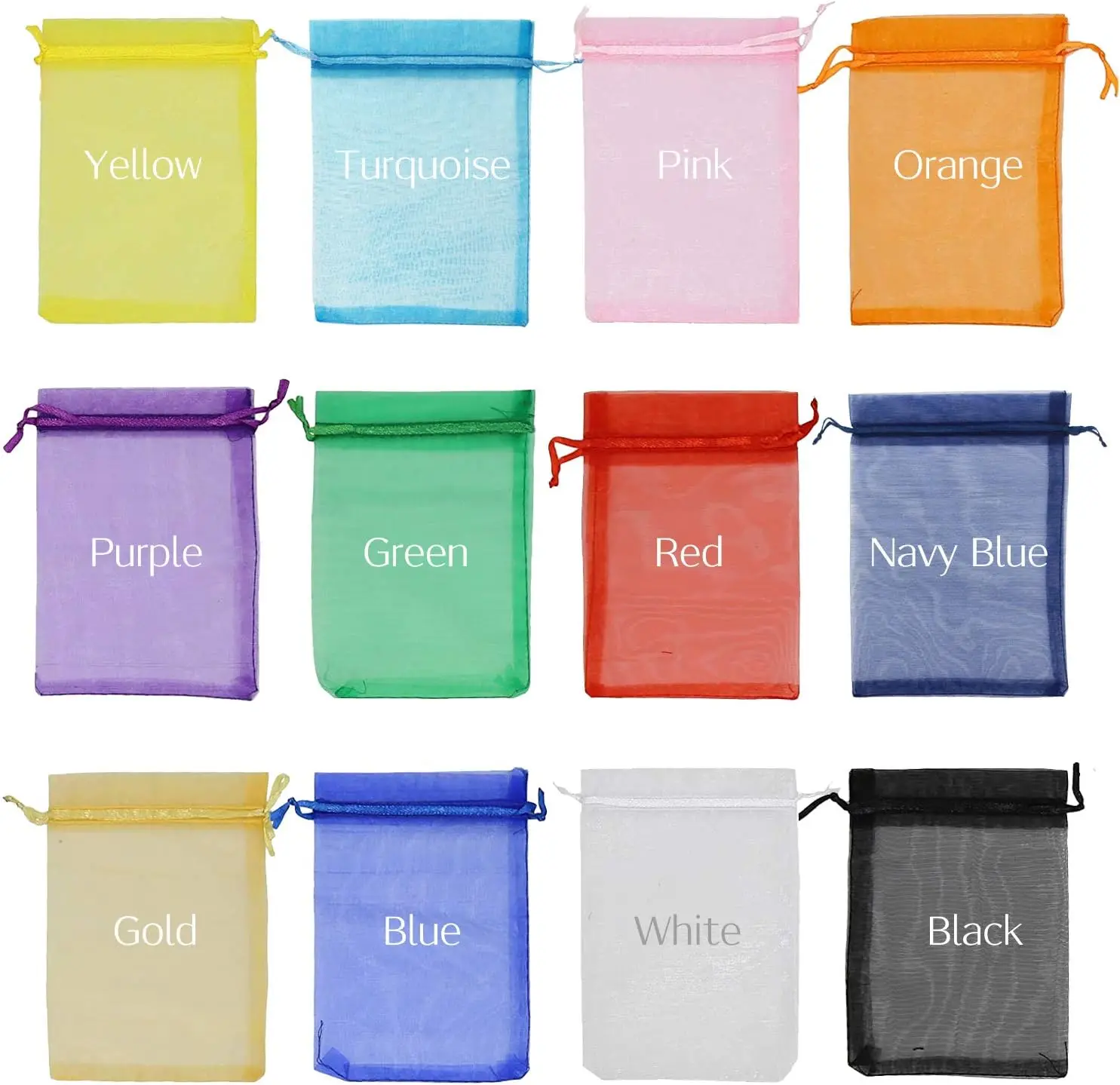 120PCS Sheer Organza Bags 5x7 Inches Mesh Drawstring Gift Bags for Jewelry Wedding Party Baby Shower Favor
120PCS Sheer Organza Bags 5x7 Inches Mesh Drawstring Gift Bags for Jewelry Wedding Party Baby Shower Favor