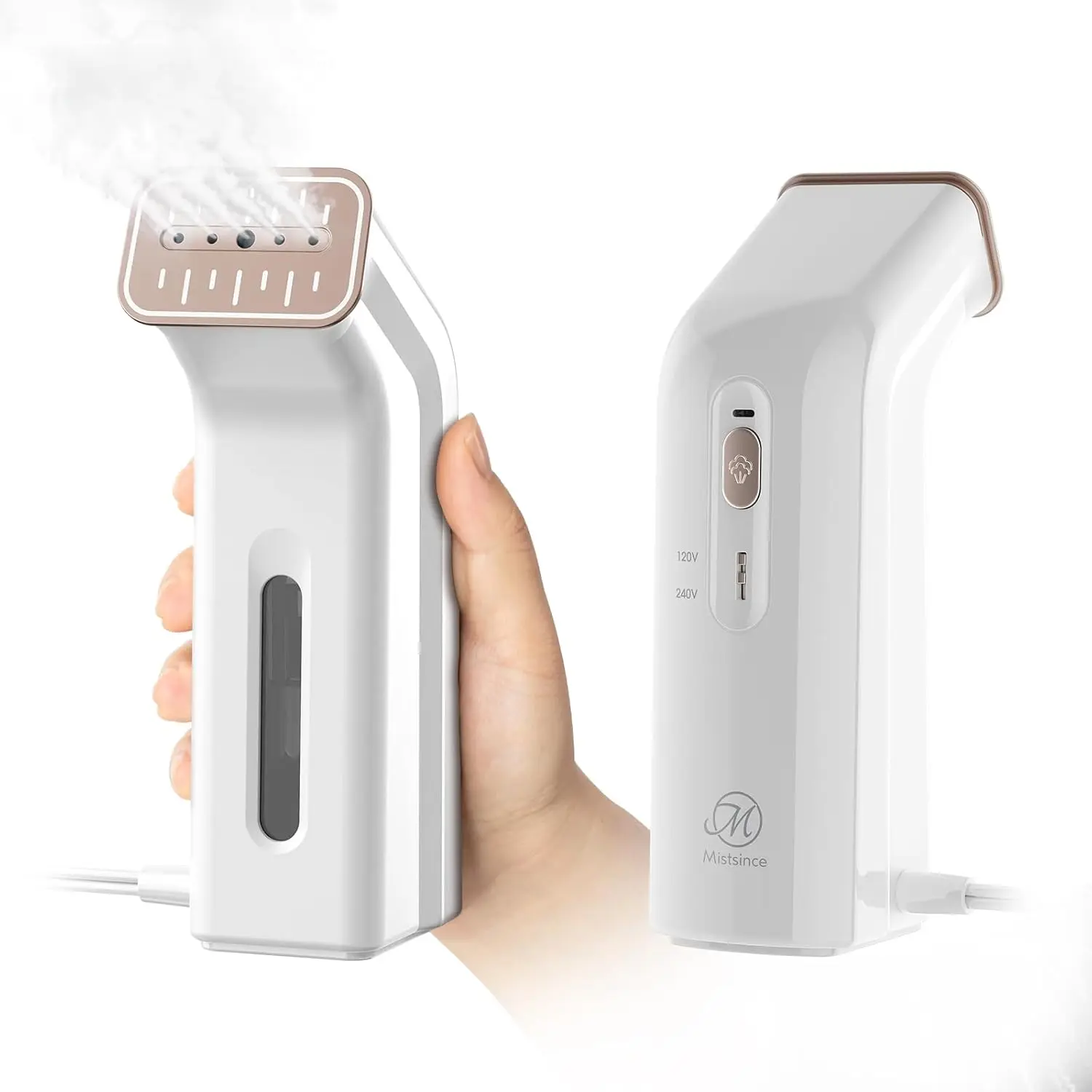 Mini 2-in-1 Travel Steamer, 100V-240V, Compact Handheld Clothes Steamer & Iron, 1.2lbs, Panda Color
Mini 2-in-1 Travel Steamer, 100V-240V, Compact Handheld Clothes Steamer & Iron, 1.2lbs, Panda Color