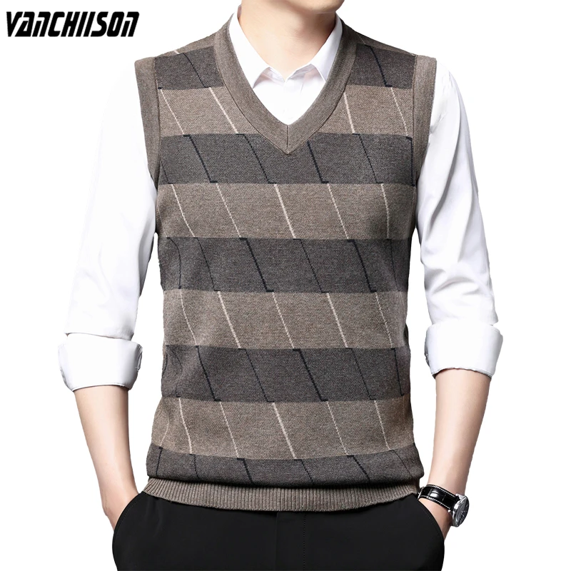 Men Sleeveless Knit Jumper Tank Sweater Tops Vintage Fashion Casual V Neck Thick for Autumn Winter Basic Wool 00223
Men Sleeveless Knit Jumper Tank Sweater Tops Vintage Fashion Casual V Neck Thick for Autumn Winter Basic Wool 00223