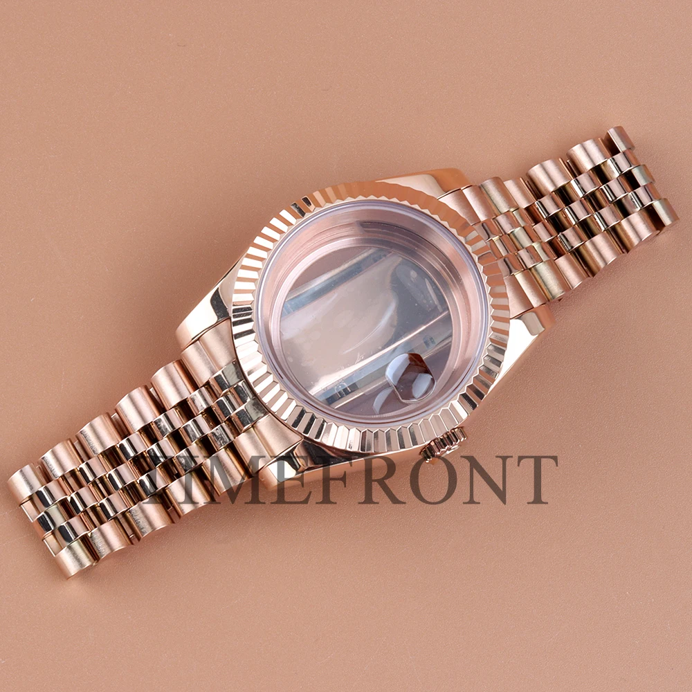 Rose Gold NH35 Case 36mm 39mm Stainless Steel Men’s Watch Case Jubilee/Polish Oyster Bracelet For NH35 NH36 Automatic Movement
Rose Gold NH35 Case 36mm 39mm Stainless Steel Men’s Watch Case Jubilee/Polish Oyster Bracelet For NH35 NH36 Automatic Movement