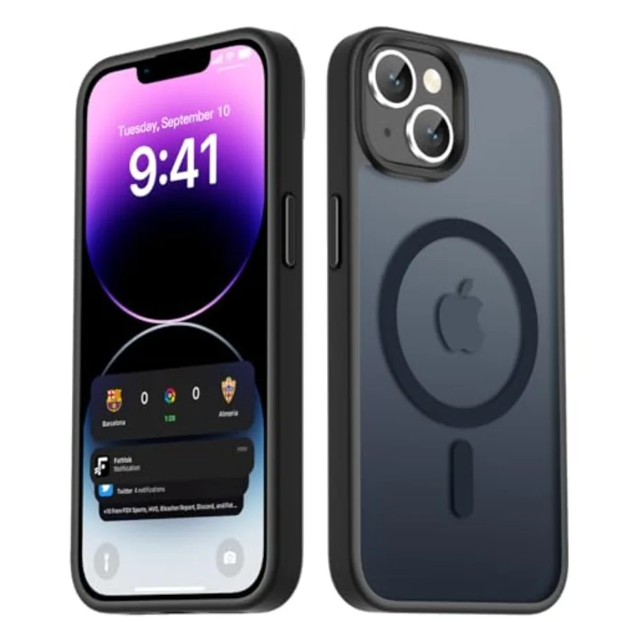 for iPhone 14 Case and iPhone 13 Case, Magnetic Phone Cover, Compatible with MagSafe, Military Grade Protection, Translucent Ma
for iPhone 14 Case and iPhone 13 Case, Magnetic Phone Cover, Compatible with MagSafe, Military Grade Protection, Translucent Ma