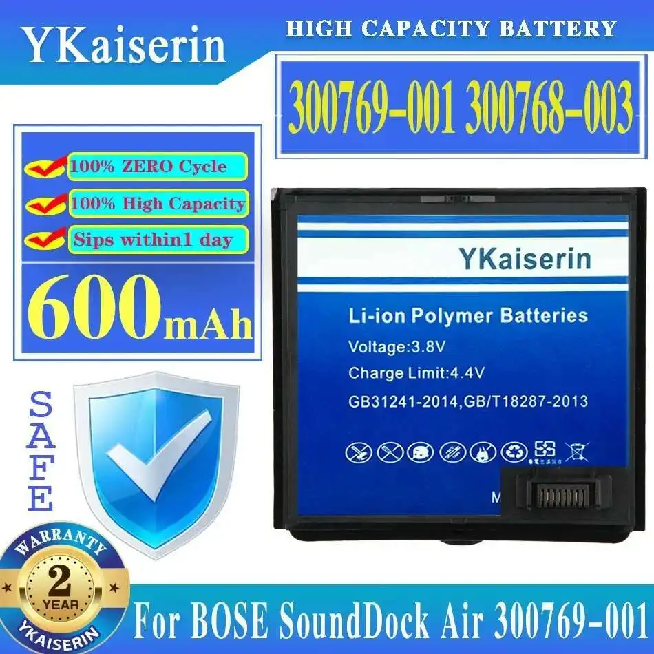 Bluetooth Speaker Battery High-Efficiency 600Mah 300769-001 300768-003 For Bose Sounddock Soundock Soundlink Air 300770-001
Bluetooth Speaker Battery High-Efficiency 600Mah 300769-001 300768-003 For Bose Sounddock Soundock Soundlink Air 300770-001
