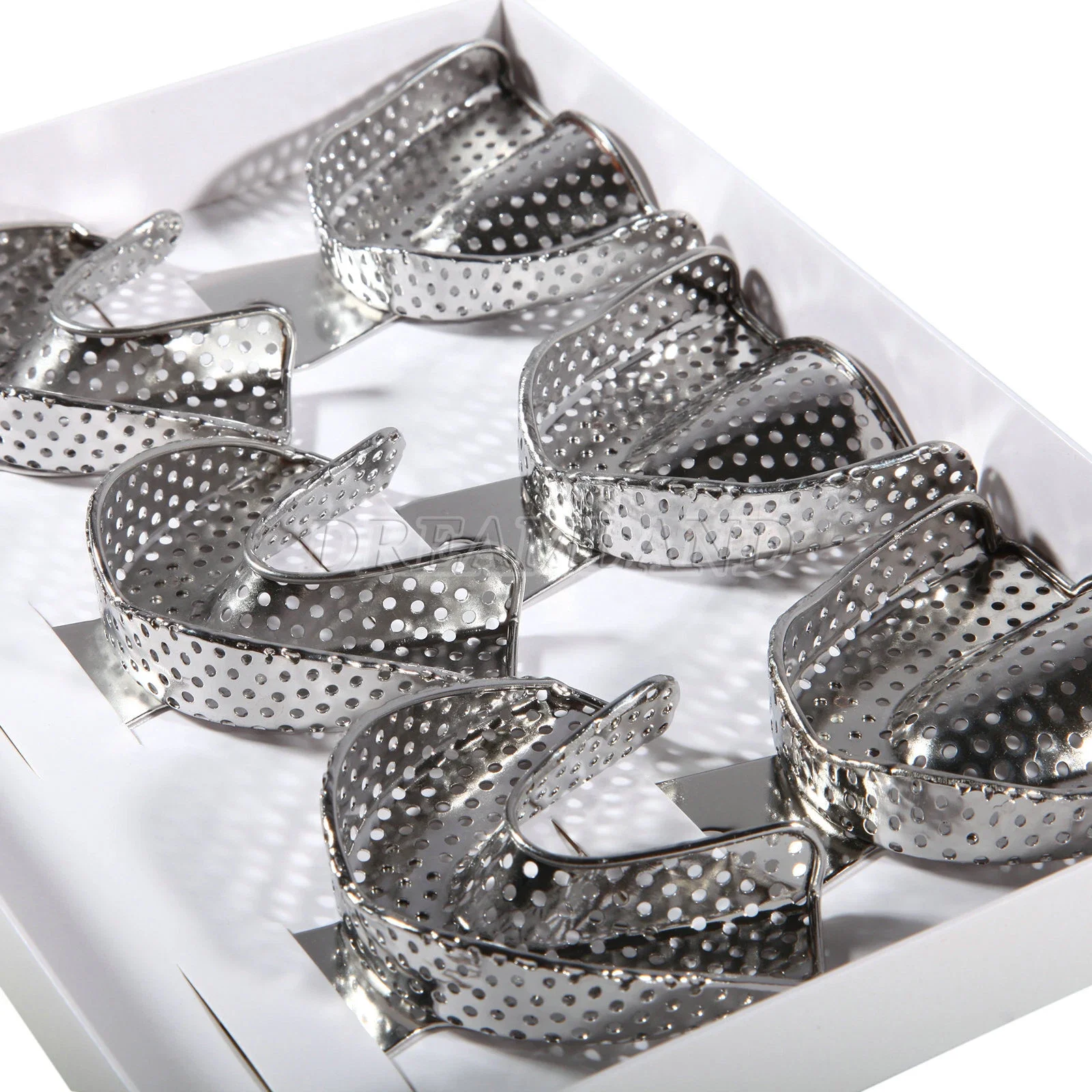 6Pcs/1Pack Upper Lower Dental Autoclavable Metal Impression Tray Stainless Steel Small
6Pcs/1Pack Upper Lower Dental Autoclavable Metal Impression Tray Stainless Steel Small