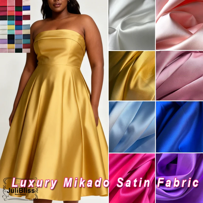 Роскошная розовая фиолетовая атласная ткань Mikado для платья с цветочным узором для девочек, костюм для свадебного платья, саржевый атласный материал для шитья своими руками
Роскошная розовая фиолетовая атласная ткань Mikado для платья с цветочным узором для девочек, костюм для свадебного платья, саржевый атласный материал для шитья своими руками