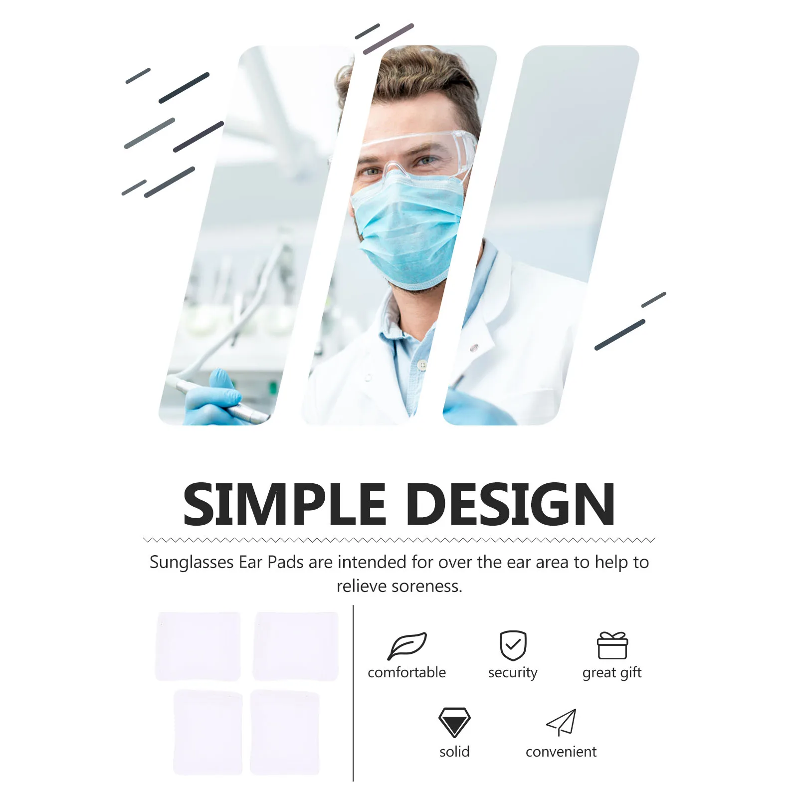 6pcs Sunglasses Ear Pads Protective Cushions for Glasses Mask Users Prevent Sore Ears Reusable Comfort Accessories
6pcs Sunglasses Ear Pads Protective Cushions for Glasses Mask Users Prevent Sore Ears Reusable Comfort Accessories