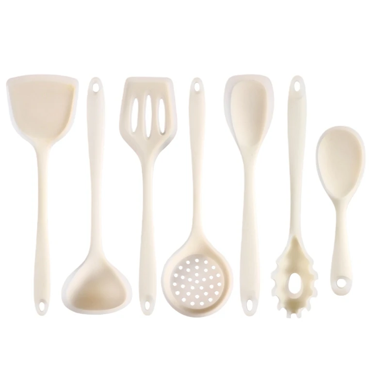 7 Pc Non Stick Silicone Utensil Set For Cooking And Baking Pot Spatula Kitchen Multifunctional Cooking Utensils Durable White
7 Pc Non Stick Silicone Utensil Set For Cooking And Baking Pot Spatula Kitchen Multifunctional Cooking Utensils Durable White