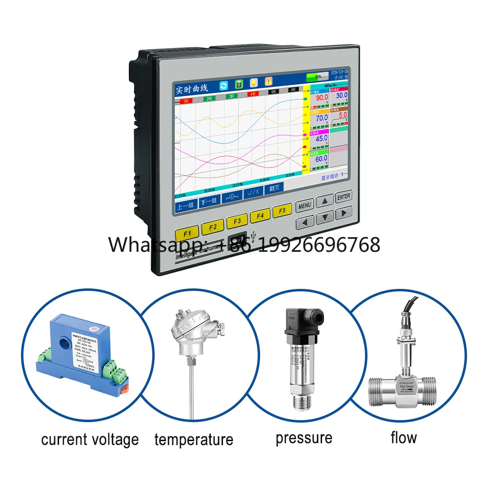 Multi Channel Data Logger RS485 Modbus Temperature Logger Smart Recording Instrument