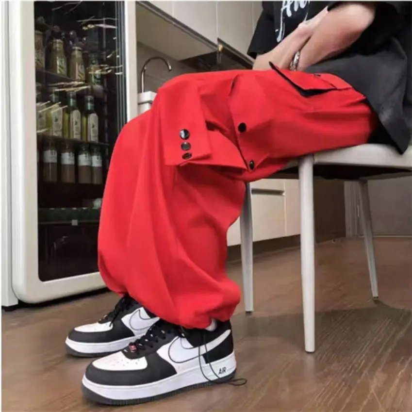 American High Street Work Pants Men's Trendy Vintage Wide Leg Straight Casual Trousers Multiple Pockets Drawstring Elastic Waist
American High Street Work Pants Men's Trendy Vintage Wide Leg Straight Casual Trousers Multiple Pockets Drawstring Elastic Waist