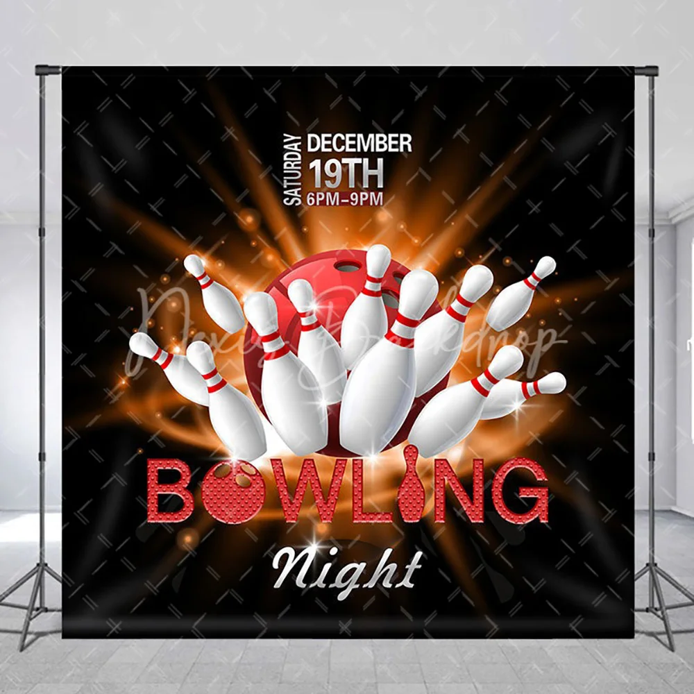 Bowling Night Personalized Birthday Party Backdrop for Boy, Sports Strike Photography Background Studio Wall Decor
Bowling Night Personalized Birthday Party Backdrop for Boy, Sports Strike Photography Background Studio Wall Decor