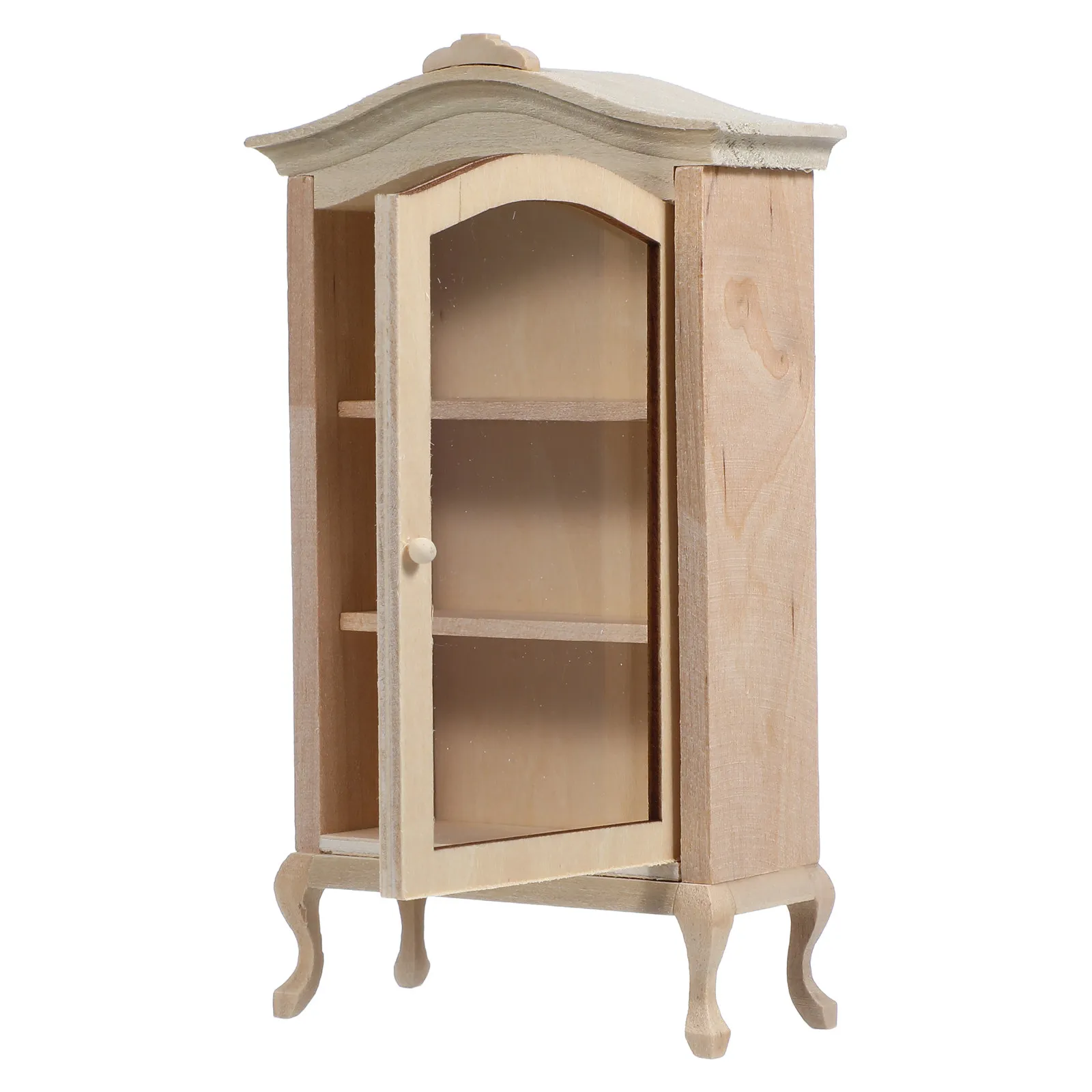 Miniature Arched-Top Wooden Display Cabinet for Dollhouse Decor Realistic Tiny Bookshelf Shelf Storage Elegant Home Study Kids
Miniature Arched-Top Wooden Display Cabinet for Dollhouse Decor Realistic Tiny Bookshelf Shelf Storage Elegant Home Study Kids