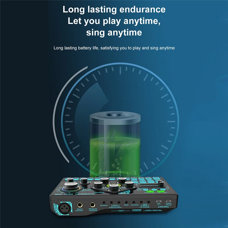 【Top Picks】SX91 Live Sound Card USB Sound Mixer Professional Audio Mixing Console Amplifier For Live Sing PC Laptop Cellphone
【Top Picks】SX91 Live Sound Card USB Sound Mixer Professional Audio Mixing Console Amplifier For Live Sing PC Laptop Cellphone