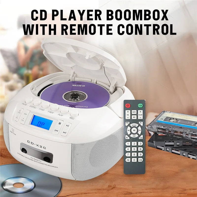 ABGI-Student Learning U Disk MP3 Stereo Music Player Portable Boombox CD Cassette Player FM AM Tape CD Player
ABGI-Student Learning U Disk MP3 Stereo Music Player Portable Boombox CD Cassette Player FM AM Tape CD Player