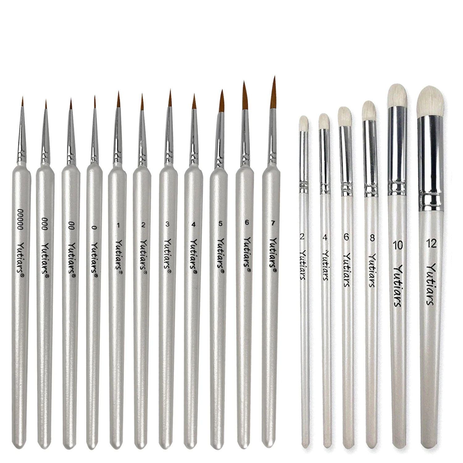 Premium Pearly White Miniature Paint Brush Set - Soft Goat Hair, Wooden Handles for Model Painting & Crafts
Premium Pearly White Miniature Paint Brush Set - Soft Goat Hair, Wooden Handles for Model Painting & Crafts