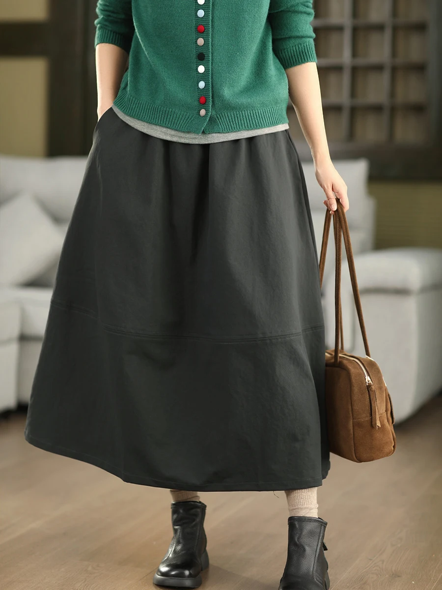 Ретро-юбка А-силуэта из чистого хлопка для женщин, с завышенной талией, в стиле пэчворк, утягивающая, миди, однотонная, Garden Beau Clothes
Ретро-юбка А-силуэта из чистого хлопка для женщин, с завышенной талией, в стиле пэчворк, утягивающая, миди, однотонная, Garden Beau Clothes