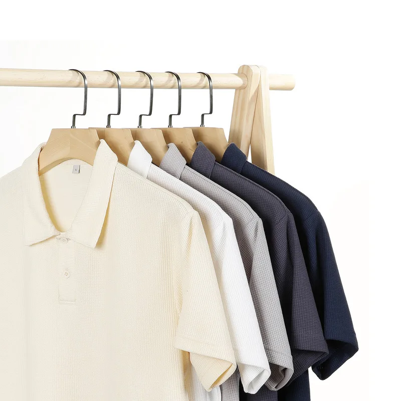 220G Men's Waffle Polo Shirts Summer Fashion Short Sleeve Solid Color Simple Casual Basical Pullover Tops Teens Premium T-shirts
220G Men's Waffle Polo Shirts Summer Fashion Short Sleeve Solid Color Simple Casual Basical Pullover Tops Teens Premium T-shirts