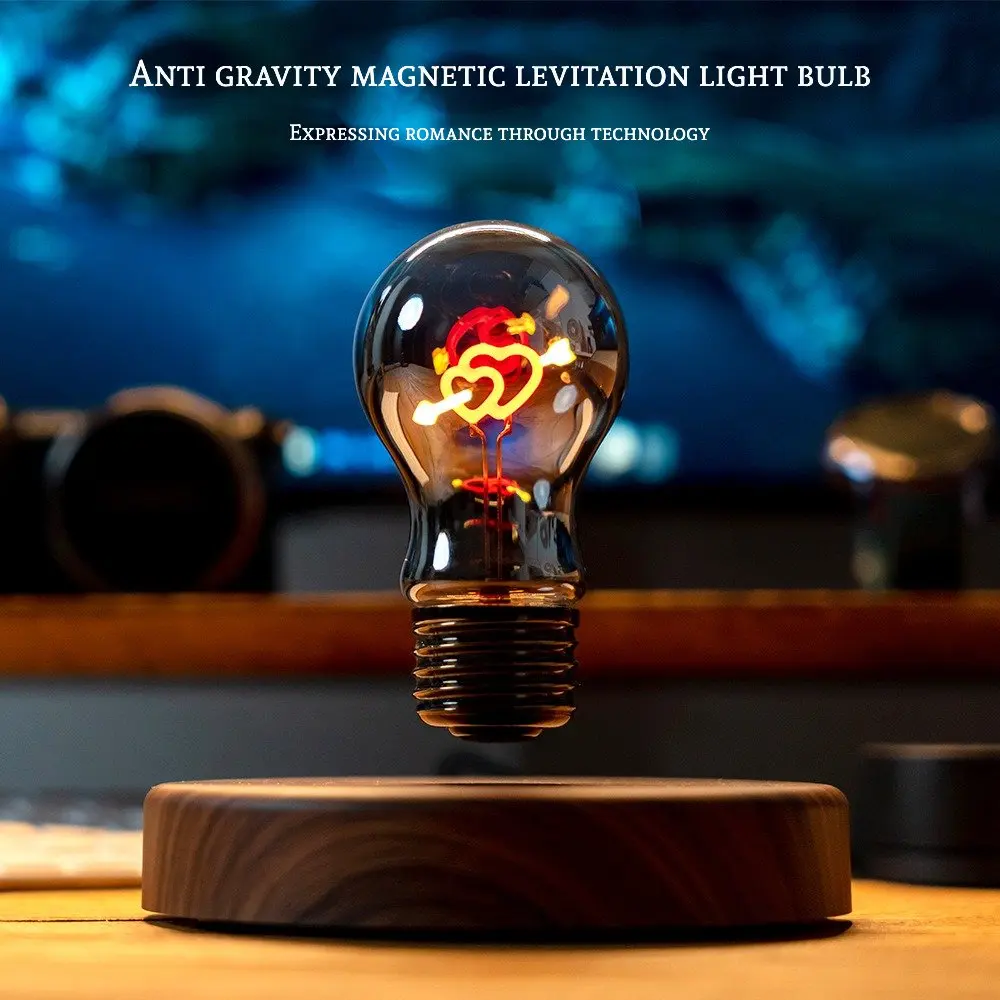 Magnetic Levitation Heart Light Bulb, Anniversary Valentine's Gift for Couples, Floating Night Lamp Romantic Bedroom Decor
Magnetic Levitation Heart Light Bulb, Anniversary Valentine's Gift for Couples, Floating Night Lamp Romantic Bedroom Decor