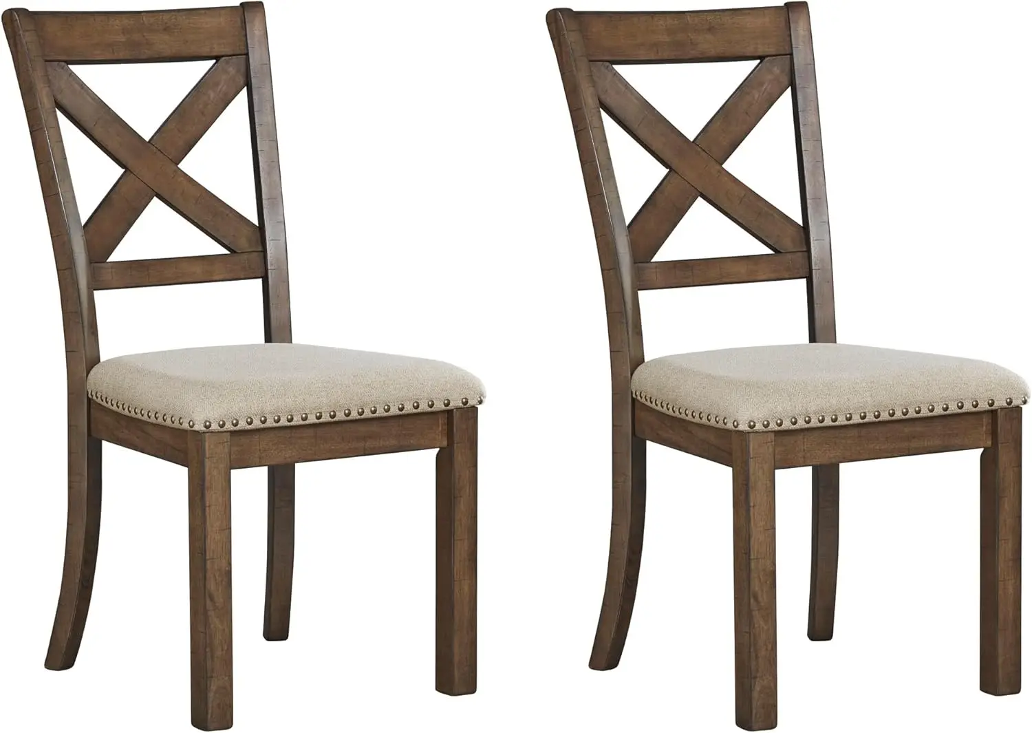 Modern Farmhouse Upholstered Dining Chair, Brown, Set of 2, Comfortable and Stylish for Home Decor
Modern Farmhouse Upholstered Dining Chair, Brown, Set of 2, Comfortable and Stylish for Home Decor