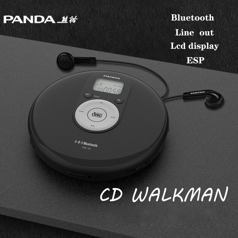 PANDA CD-12 CD Player Portable Small Stereo CD Walkman Bluetooth Transmission HD LCD Display Audio Output Shockproof
PANDA CD-12 CD Player Portable Small Stereo CD Walkman Bluetooth Transmission HD LCD Display Audio Output Shockproof