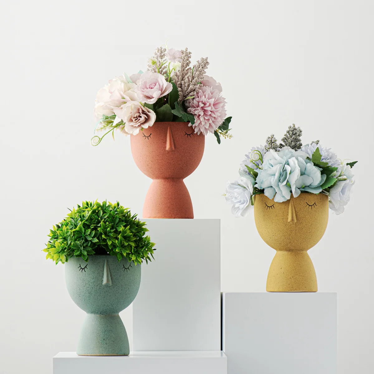Creative Doll Flower Pot Succulent Pot Ceramic Planter Home Decor Desktop Ornament Garden Decoration Bonsai Plant Pot
Creative Doll Flower Pot Succulent Pot Ceramic Planter Home Decor Desktop Ornament Garden Decoration Bonsai Plant Pot