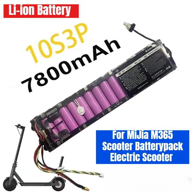 Li-ion Battery 10S3P 36V 7.8Ah For MiJia M365 Scooter Batterypack Electric Scooter Waterproof Bluetooth Communication
Li-ion Battery 10S3P 36V 7.8Ah For MiJia M365 Scooter Batterypack Electric Scooter Waterproof Bluetooth Communication