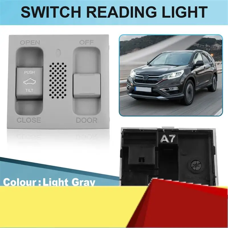 Sunroof Switch Reading Light Button Ceiling Light Switch For Honda CRV Civic Spirior Crosstour 8TH Accord-M53K
Sunroof Switch Reading Light Button Ceiling Light Switch For Honda CRV Civic Spirior Crosstour 8TH Accord-M53K