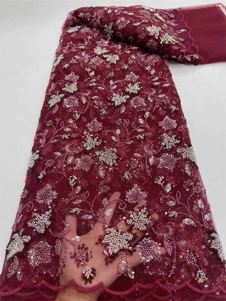Latest Sequins Fabric 2023 Beads Lace Fabric Embroidered Tulle Groom Fabric Sewing African Lace Fabric for Wedding Party 5 Yards
Latest Sequins Fabric 2023 Beads Lace Fabric Embroidered Tulle Groom Fabric Sewing African Lace Fabric for Wedding Party 5 Yards