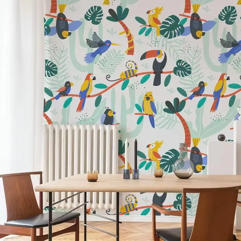 Colorful Tropical Bird Wallpaper Peel and Stick, Blue Animal Wall Mural For Home Decoration, Self-adhesive Or Traditional Papers
Colorful Tropical Bird Wallpaper Peel and Stick, Blue Animal Wall Mural For Home Decoration, Self-adhesive Or Traditional Papers