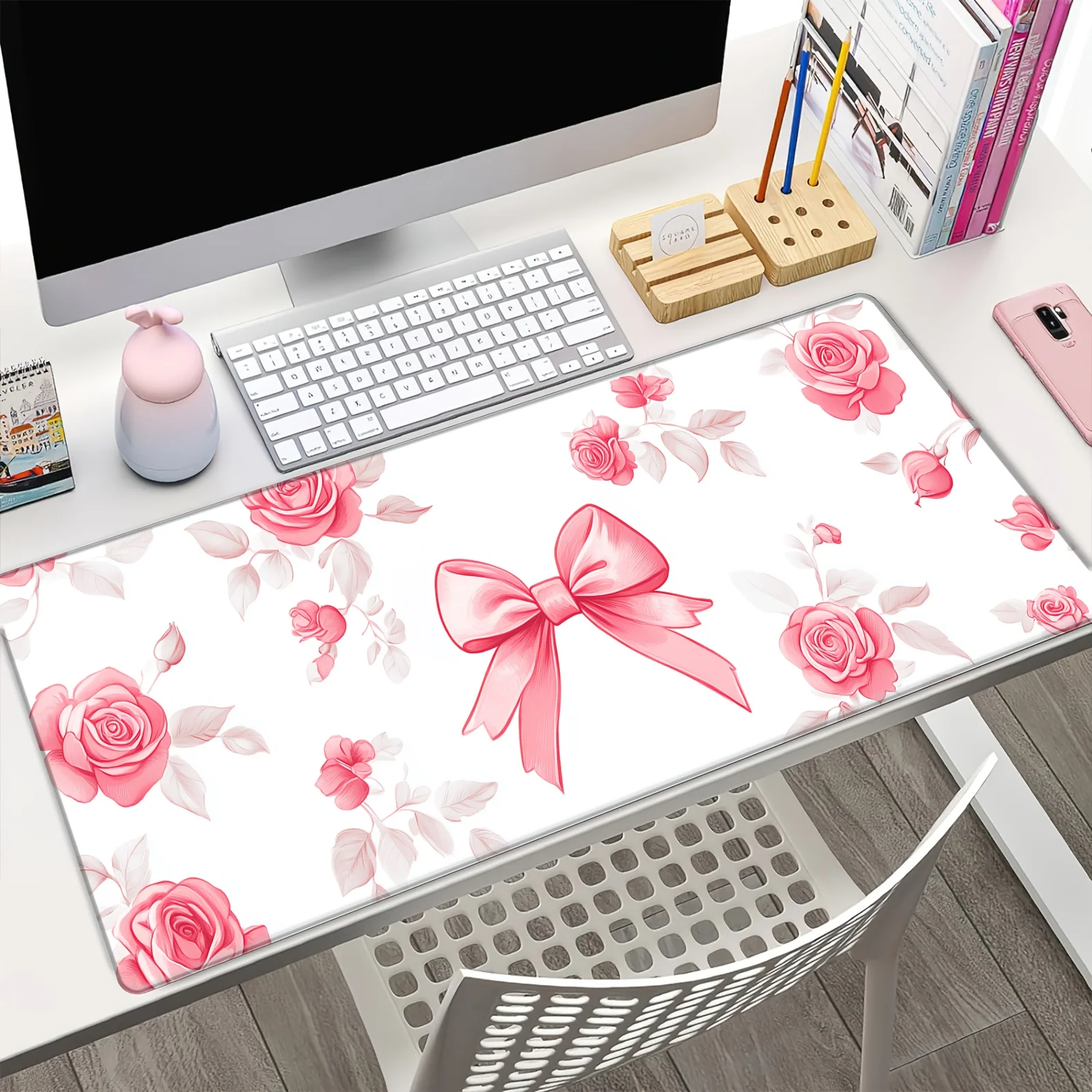 Милый коврик для мыши с романтическим цветочным узором, нескользящий офисный коврик, с прошитыми краями, игровой коврик, аксессуары для стола, XXL коврики для мыши
Милый коврик для мыши с романтическим цветочным узором, нескользящий офисный коврик, с прошитыми краями, игровой коврик, аксессуары для стола, XXL коврики для мыши