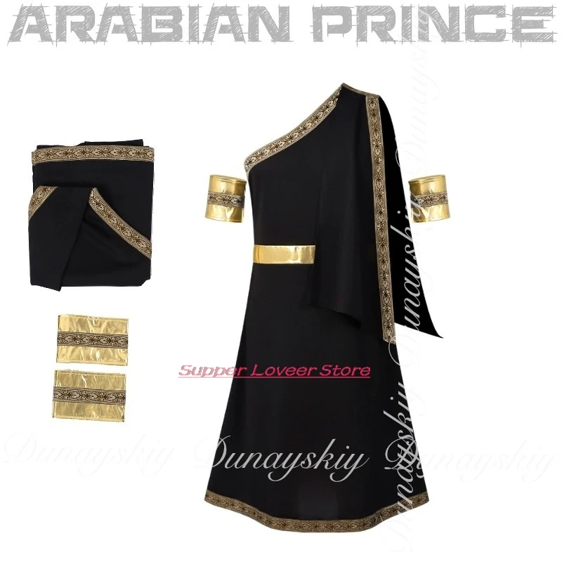 Anime Cosplay Medieval Cosplay HelloweenBlack Ancient Greek Tunic Arabian Prince Costume Anime Women Hanlloween Outfits
Anime Cosplay Medieval Cosplay HelloweenBlack Ancient Greek Tunic Arabian Prince Costume Anime Women Hanlloween Outfits