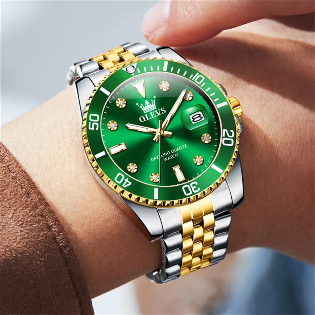OLEVS Men's Watches Luxury Fashion Stainless Steel Strap nen's Quartz Wristwatch Waterproof Original Hand Clock Gift For Man
OLEVS Men's Watches Luxury Fashion Stainless Steel Strap nen's Quartz Wristwatch Waterproof Original Hand Clock Gift For Man