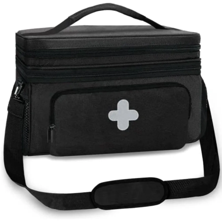 GDNasist Medicine Storage Bag Medical Bag Pill Bottle Organizer for Emergency Medicine Box Empty with Small Portable Pouch Firs
GDNasist Medicine Storage Bag Medical Bag Pill Bottle Organizer for Emergency Medicine Box Empty with Small Portable Pouch Firs