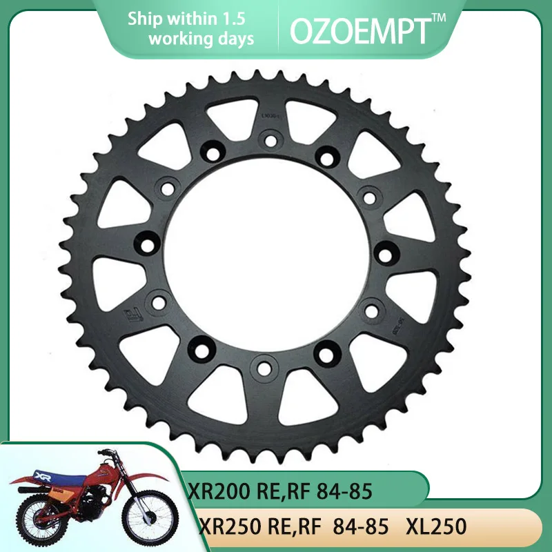 OZOEMPT 520-50T Motorcycle Rear Sprocket Apply to XR200 RE,RF 84-85 XR250 RE,RF 84-85 XL250
OZOEMPT 520-50T Motorcycle Rear Sprocket Apply to XR200 RE,RF 84-85 XR250 RE,RF 84-85 XL250